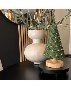 Kerstboompje 40 cm groen met batterij LED-verlichting