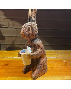 Houtsculptuur Paashaas